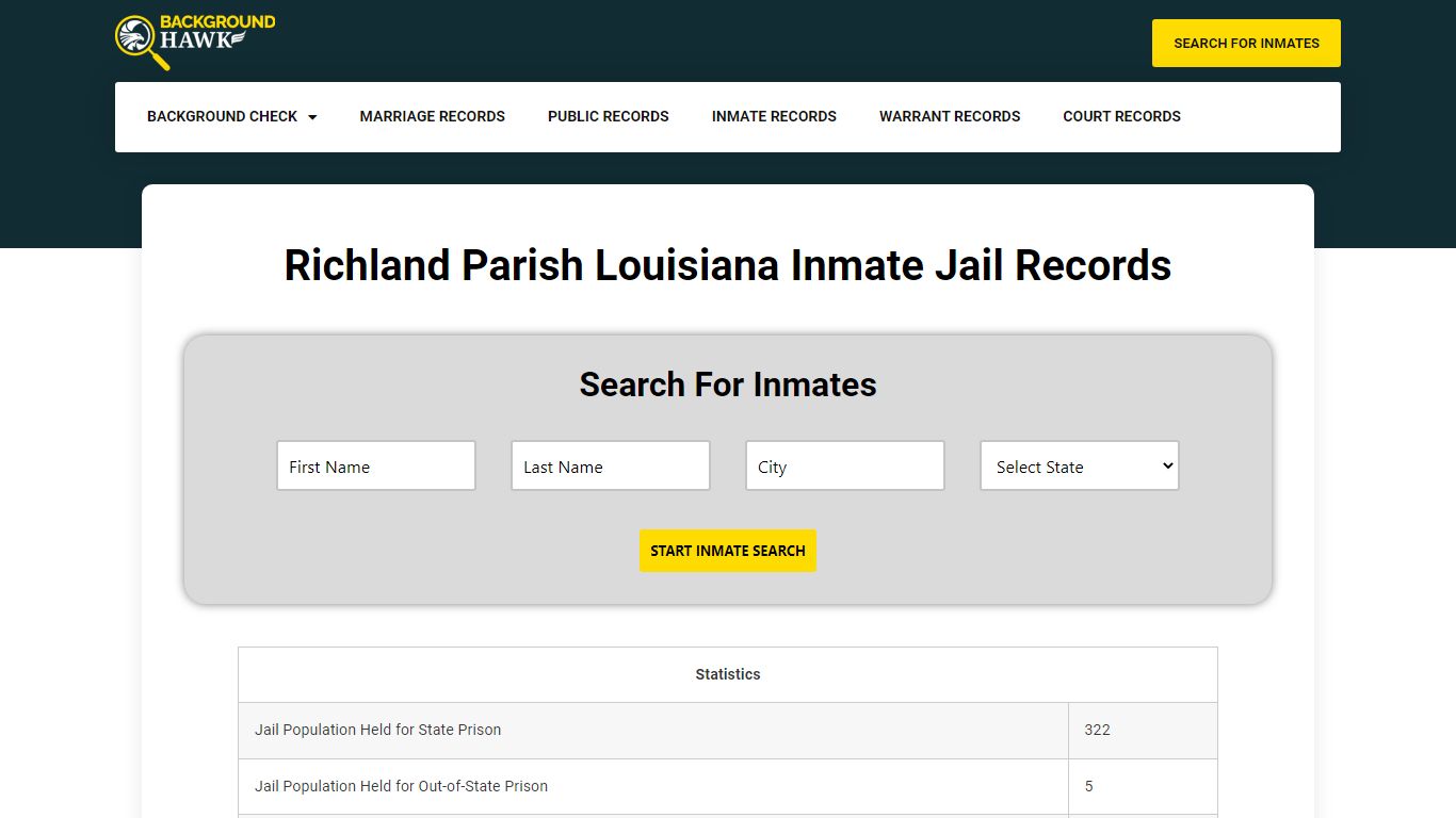 Inmate Jail Records in Richland Parish, Louisiana